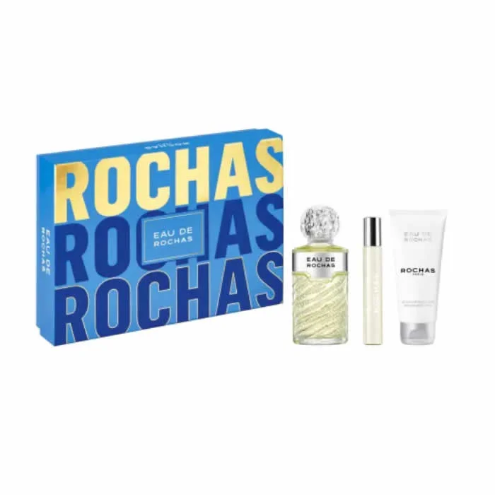 Rochas Eau De Rochas Eau De Toilette Spray 100ml Set 3 Piezas