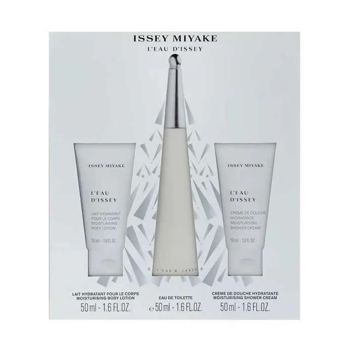 Issey Miyake L'Eau D'Issey Eau De Toilette Spray 50ml Set 3 Piezas