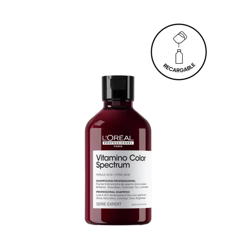 L'oreal Professionnel Vitamino Color Spectrum Champú Sin Sulfatos, Para Cabello Teñido, Fija El Color 300ml