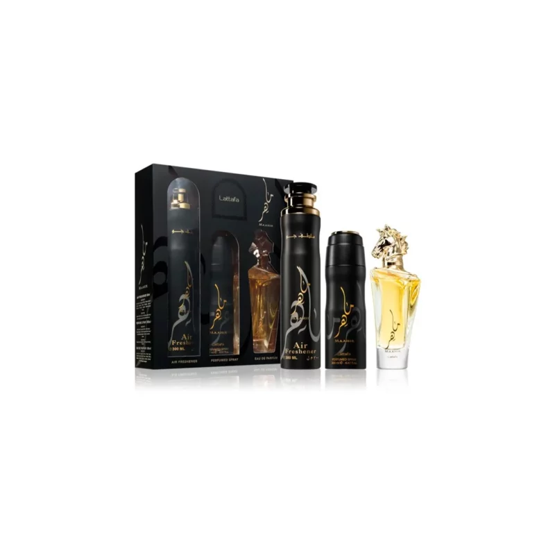 Lattafa Maahir Set Edp 100 Desodorante 200 Room 300ml
