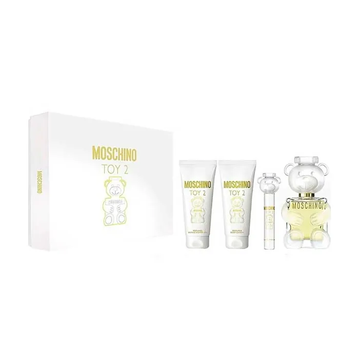 Moschino Toy 2 Eau De Perfume Spray 100ml Set 4 Piezas
