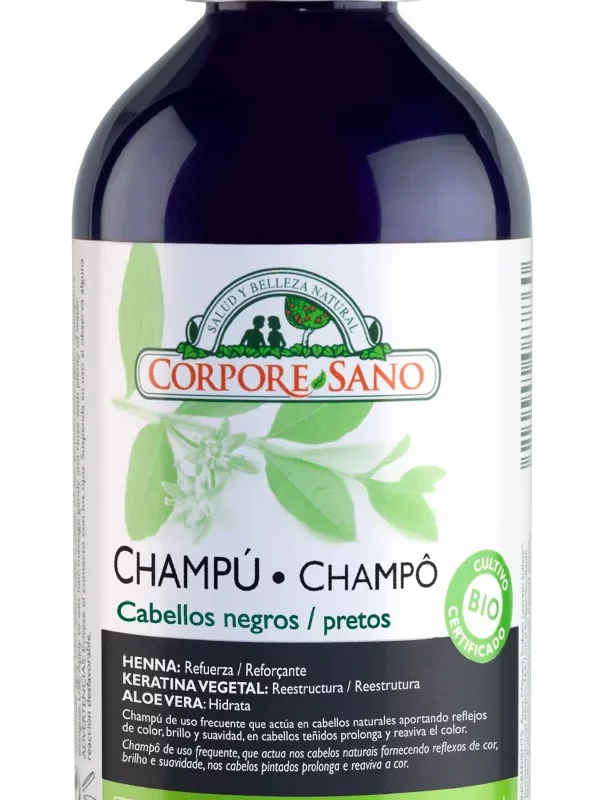 Corpore Champu Henna 300ml Cabellos Negros Bio