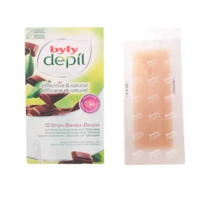 Byly Depil Bandas De Cera Corporales Con Chocolate 12 Unidades